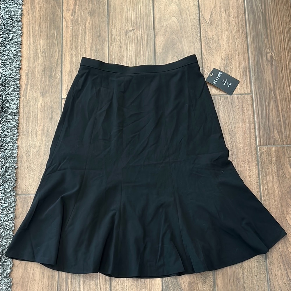 Zac & Rachel Black A-Line flare Skirt size 8